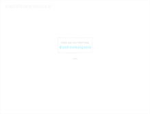 Tablet Screenshot of andrewmangan.net